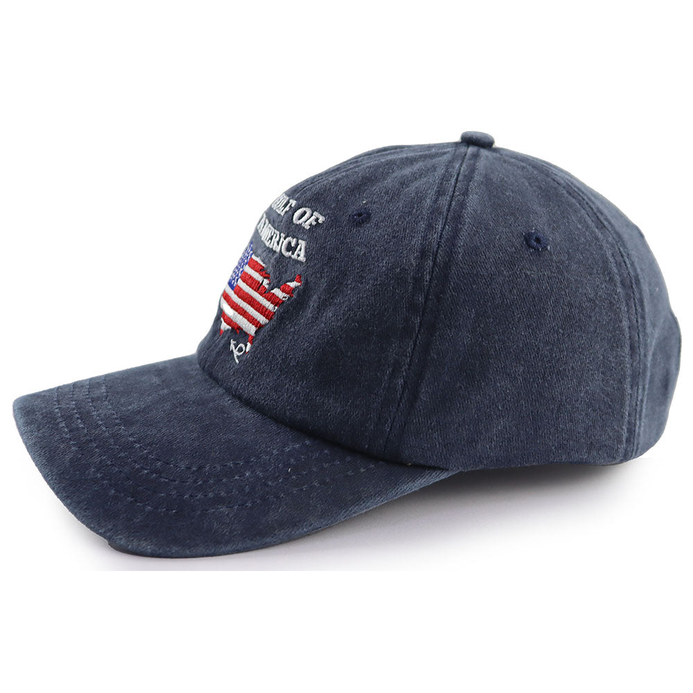 Fashionaxis USA Flag Gulf Baseball Cap 2PCS Set