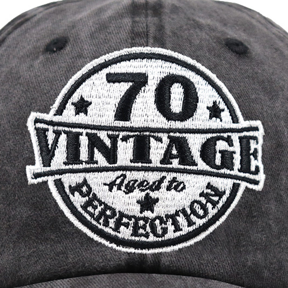 Fashionaxis Vintage 70 Adjustable Cotton Cap 2PCS