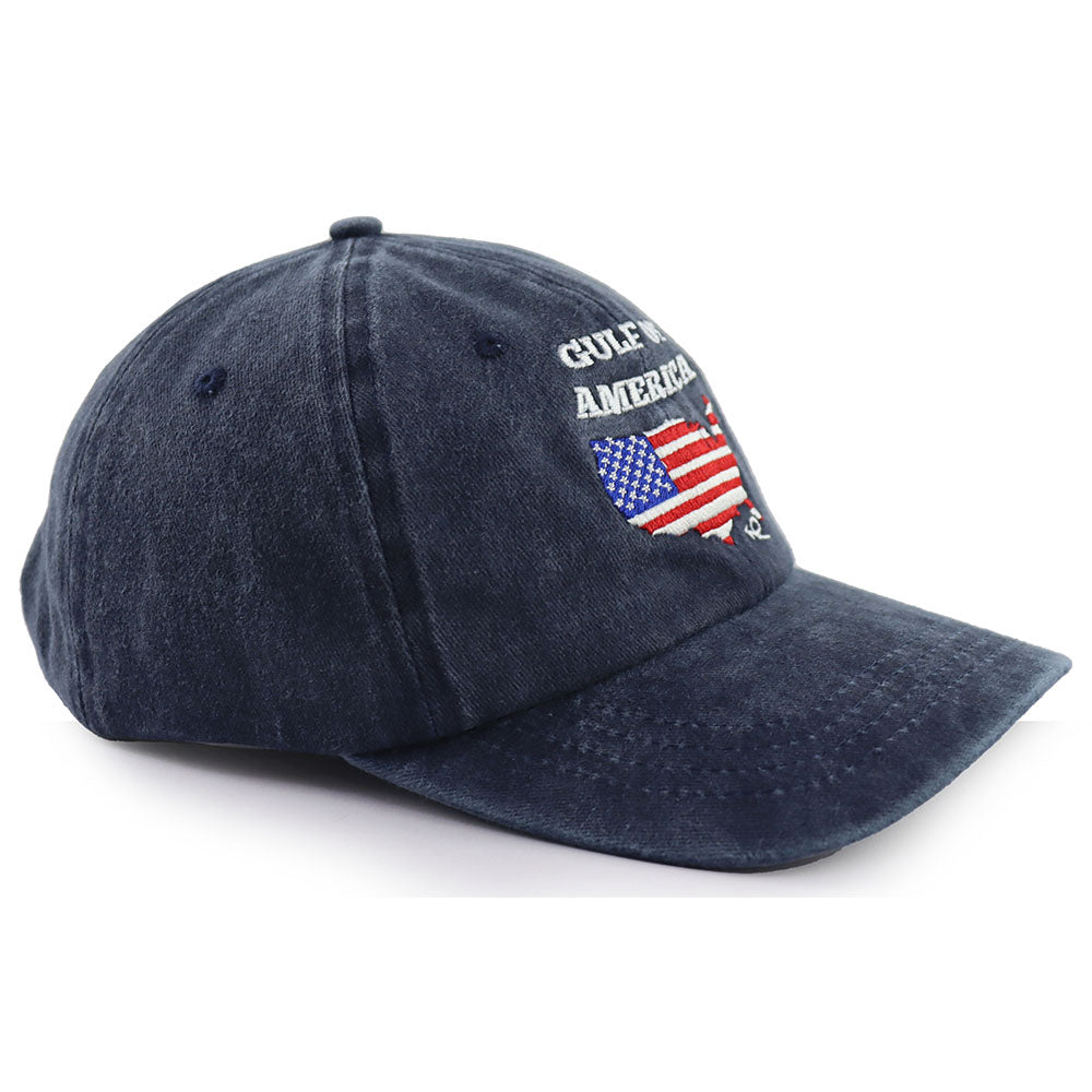 Fashionaxis USA Flag Gulf Baseball Cap 2PCS Set