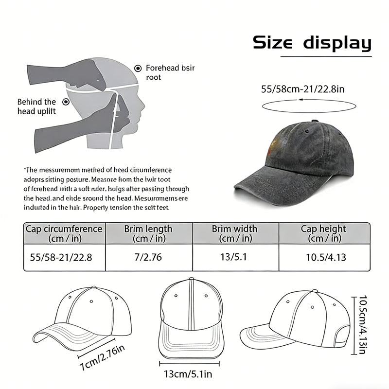 Fashionaxis USA Flag Gulf Baseball Cap 2PCS Set