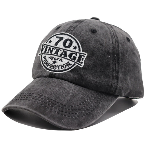 Fashionaxis Vintage 70 Adjustable Cotton Cap 2PCS