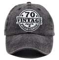 Fashionaxis Vintage 70 Adjustable Cotton Cap 2PCS