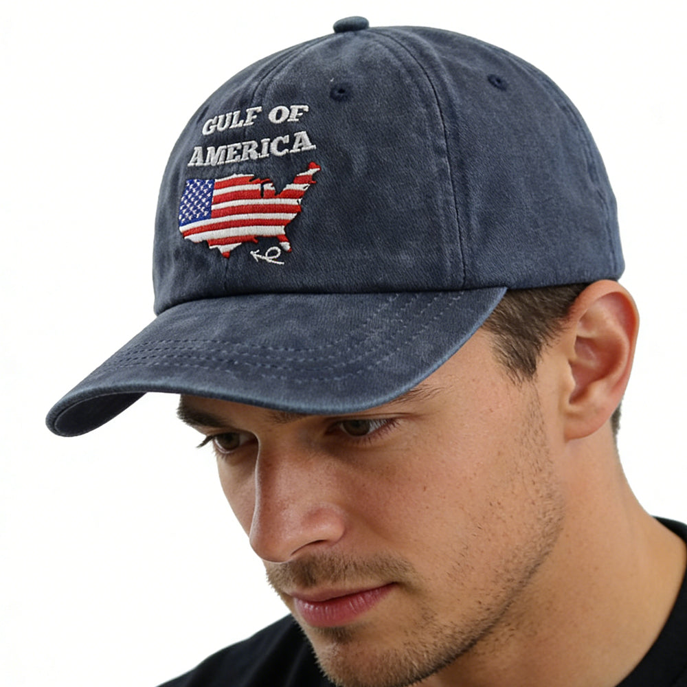 Fashionaxis USA Flag Gulf Baseball Cap 2PCS Set